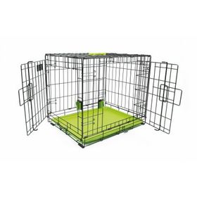 M-Pets Voyager 76x48x53 cm Yeşil M 2 Kapılı Köpek Kafesi