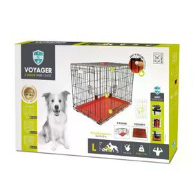 M-Pets Voyager 91x58x63 cm Kırmızı L 2 Kapılı Köpek Kafesi