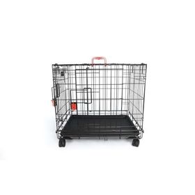 M-Pets Voyager Tekerlekli 2 Kapılı 61x46x48 cm S Siyah Köpek Kafesi