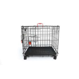 M-Pets Voyager Tekerlekli 2 Kapılı 61x46x48 cm S Siyah Köpek Kafesi