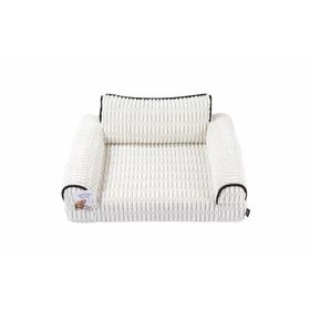 M-Pets Warm Hug 70x53x29 cm M Beyaz Kedi ve Köpekler İçin Koltuk Şeklinde Yatak