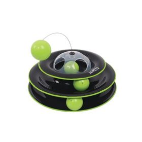 M-Pets Yaylı Dönen Top 25 cm Siyah Kedi Oyuncağı