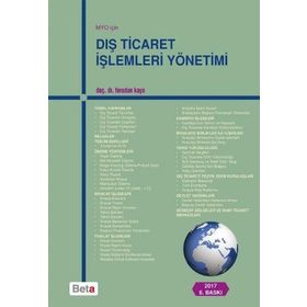 M.Y.O. İçin Dış Ticaret İşlemleri Yönetimi Beta Yayınları