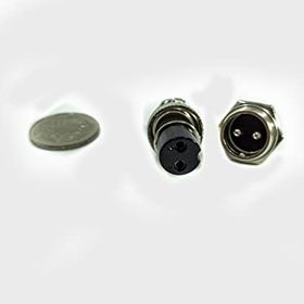 M16 2 Pin Dişi Konnektör