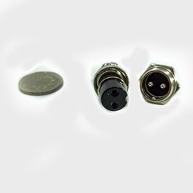 M16 2 Pin Dişi Konnektör