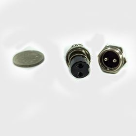 M16 2 Pin Dişi Konnektör
