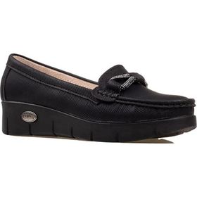M2S CEYL-0680753 Siyah Fiyonklu Comfort Dolgu Kadın Günlük Ayakkabı