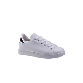 M2S Unisex Suni Deri İnce Taban Beyaz Spor Ayakkabı