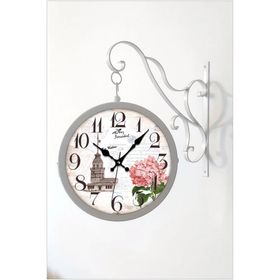 M3 Decorium Rose İstasyon Çift Taraflı Duvar Saati