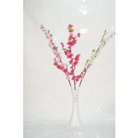 M3Decorium Delikli Beyaz Uzun Renkli Bahar Dalları 40cm Vazo