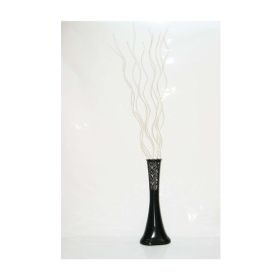 M3Decorium Desenli Krem 10 Adet Siyah Dal 60cm Vazo