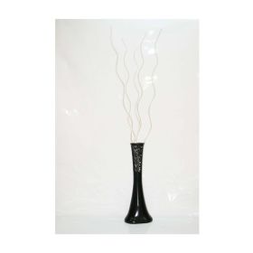 M3Decorium Desenli Krem 5 Adet Siyah Dal 60cm Vazo