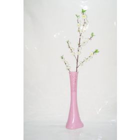 M3Decorium Desenli Pembe Beyaz Bahar Dalı 60cm Vazo