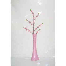 M3Decorium Desenli Pembe Pembe Bahar Dalı 60cm Vazo