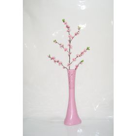 M3Decorium Desenli Pembe Pembe Bahar Dalı 60cm Vazo