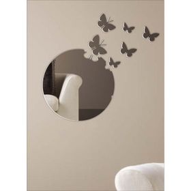 M3Decorium DKM3DMG303 Yuvarlak Kopan Kelebekli Ayna