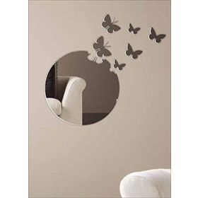M3Decorium DKM3DMG303 Yuvarlak Kopan Kelebekli Ayna