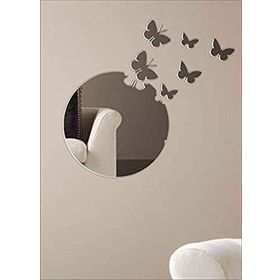 M3Decorium DKM3DMG303 Yuvarlak Kopan Kelebekli Ayna