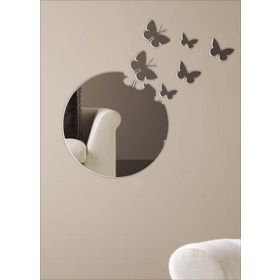 M3Decorium DKM3DMG303 Yuvarlak Kopan Kelebekli Ayna