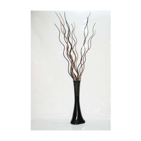 M3Decorium Siyah Desenli 10 Adet Kahve 5 Adet Siyah Dal 60cm Vazo