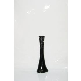 M3Decorium Siyah Desenli Fil Ayağı Uzun 60cm Vazo