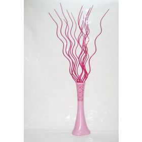 M3Decorium Uzun Pembe Desenli 15 Adet Fuşya Dal 60cm Vazo