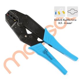 Maasco YYT-7 izoleli pabuc izoleli kablo uc sıkma pensesi