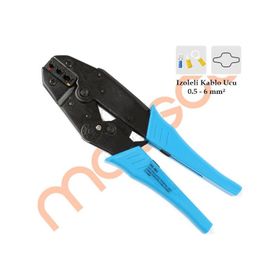 Maasco YYT-7 izoleli pabuc izoleli kablo uc sıkma pensesi