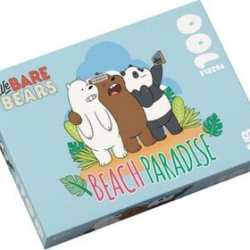 Mabbels 388937 We Bare Bears Beach Paradise 100 Parça Puzzle