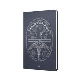 Mabbels DFT-388012 Harry Potter Dumbledors Army Sert Kapak Lacivert 80 Yaprak Çizgili 15x21 cm Butik Not Defteri
