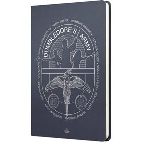Mabbels DFT-388012 Harry Potter Dumbledors Army Sert Kapak Lacivert 80 Yaprak Çizgili 15x21 cm Butik Not Defteri