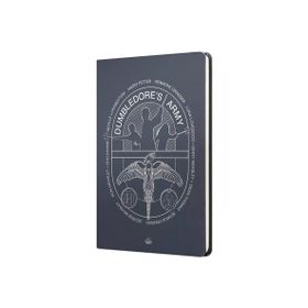 Mabbels DFT-388012 Harry Potter Dumbledors Army Sert Kapak Lacivert 80 Yaprak Çizgili 15x21 cm Butik Not Defteri