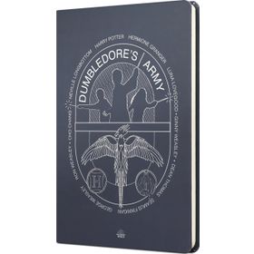 Mabbels DFT-388012 Harry Potter Dumbledors Army Sert Kapak Lacivert 80 Yaprak Çizgili 15x21 cm Butik Not Defteri
