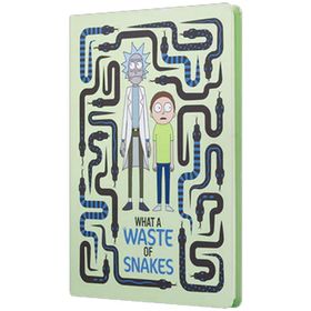 Mabbels DFT-388074 Sert Kapak Rick And Morty Yılan Krem 80 Yaprak 15x21 cm Butik Defter