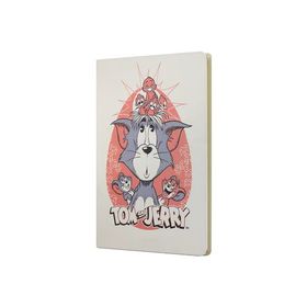 Mabbels DFT-388111 Tom and Jerry Sert Kapak Butik Krem 80 Yaprak Çizgisiz 15x21 cm Not Defteri