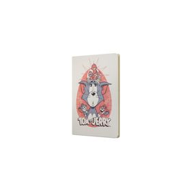 Mabbels DFT-388111 Tom and Jerry Sert Kapak Butik Krem 80 Yaprak Çizgisiz 15x21 cm Not Defteri