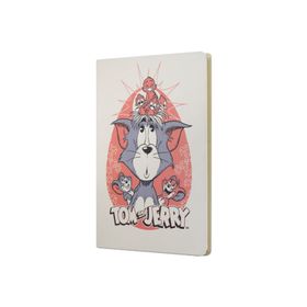 Mabbels DFT-388111 Tom and Jerry Sert Kapak Butik Krem 80 Yaprak Çizgisiz 15x21 cm Not Defteri