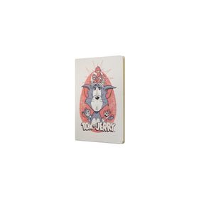 Mabbels DFT-388111 Tom and Jerry Sert Kapak Butik Krem 80 Yaprak Çizgisiz 15x21 cm Not Defteri