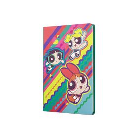 Mabbels DFT-388142 The Powerpuff Girls Sert Kapak Butik Yeşil 80 Yaprak Çizgisiz 15x21 cm Not Defteri