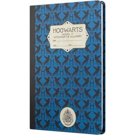 Mabbels DFT-388173 Harry Potter Hogwarts Ravenclaw Sert Kapak Lacivert 80 Yaprak Çizgisiz 15x21 cm Butik Not Defteri