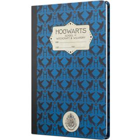 Mabbels DFT-388173 Harry Potter Hogwarts Ravenclaw Sert Kapak Lacivert 80 Yaprak Çizgisiz 15x21 cm Butik Not Defteri