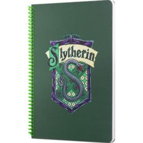 Mabbels DFT-388579 Harry Potter Slytherin Yeşil 80 Yaprak 17x24 cm Spiralli Defter
