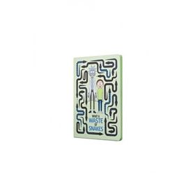 Mabbels Rick and Morty Sert Kapak Yılan Krem Butik Defter