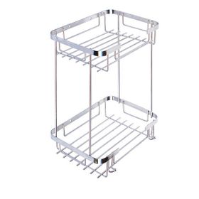 Mabello Paslanmaz Kare 22x15 cm Banyo Duş Rafı