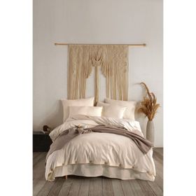 Macas Home 200x220 Pure Natural Pamuklu Yıkamalı Çift Kişilik Nevresim Takımı