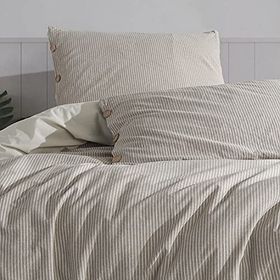 Macas Home Tezza Pamuklu İpliği Boyalı Yıkamalı Çift Kişilik Nevresim Takımı