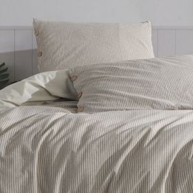 Macas Home Tezza Pamuklu İpliği Boyalı Yıkamalı Tek Kişilik Nevresim Takımı