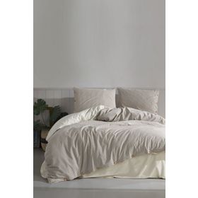 Macas Home Tezza Pamuklu İpliği Boyalı Yıkamalı Tek Kişilik Nevresim Takımı