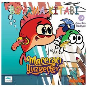 Maceracı Yüzgeçler Boyama Kitabı Turkuvaz Kitap