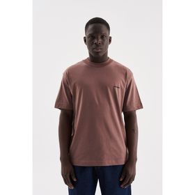 Machinist Basic Relaxed Mürdüm İnce Pamuklu Erkek T-shirt